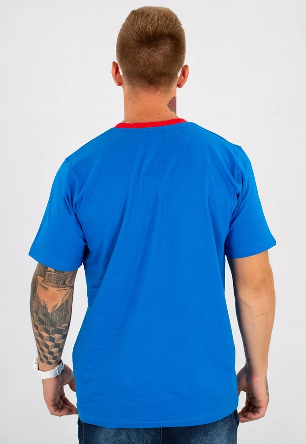 T-shirt Patriotic Big Flag niebieski