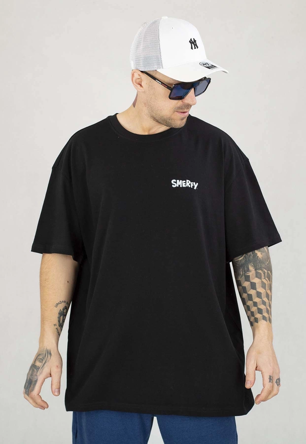 T-shirt Smerfy Baggy Escape czarny