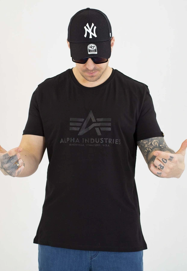 T-shirt Alpha Industries Basic Carbon 100501CB czarno czarny