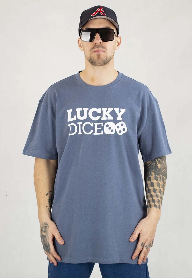 T-shirt Lucky Dice Baggy LD Classic ciemno niebieski