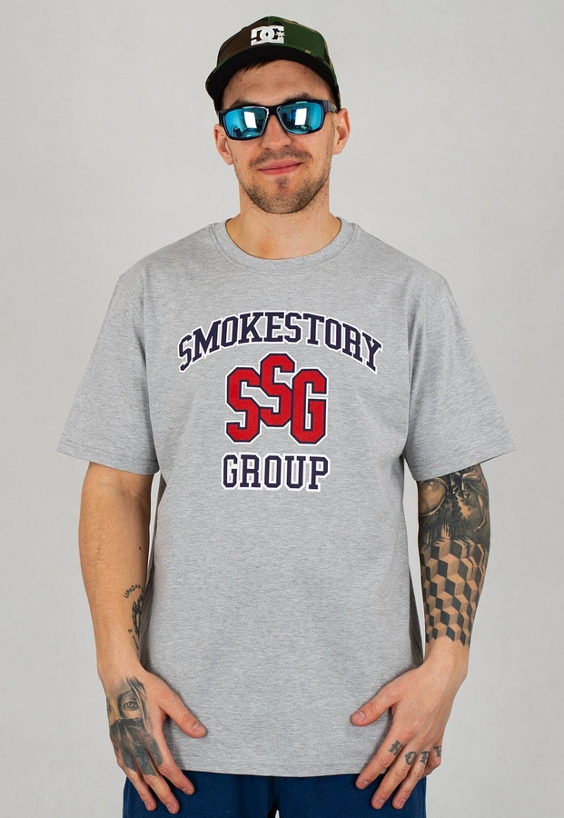 T-Shirt SSG College szary