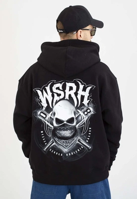 Bluza WSRH Z Kapturem ZIP Skull czarna