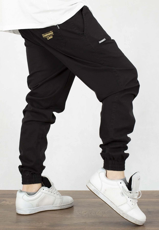 Spodnie Diamante Wear Jogger Unisex Crew Classic czarno złote