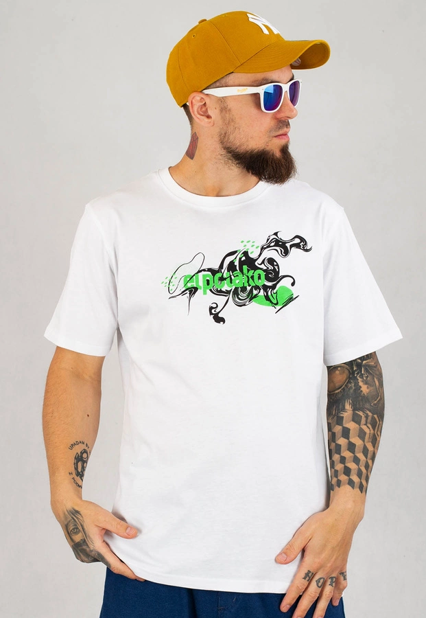 T-shirt El Polako Ep Ink biały