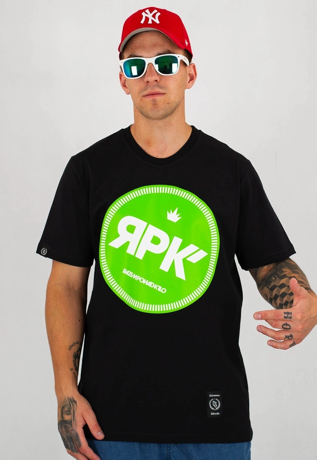T-shirt Ciemna Strefa Kółko New czarno zielony