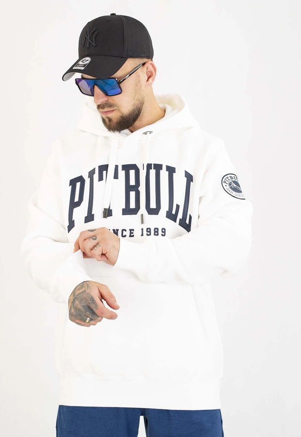 Bluza Pit Bull Z Kapturem Norton off white