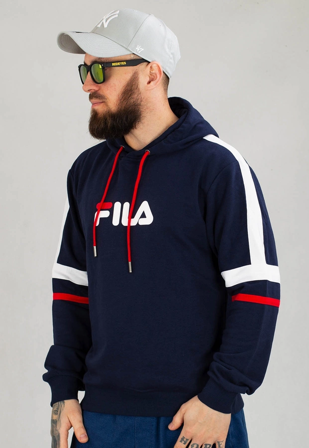 Bluza Fila Solms Whit Block Stripes FAM0398 granatowa