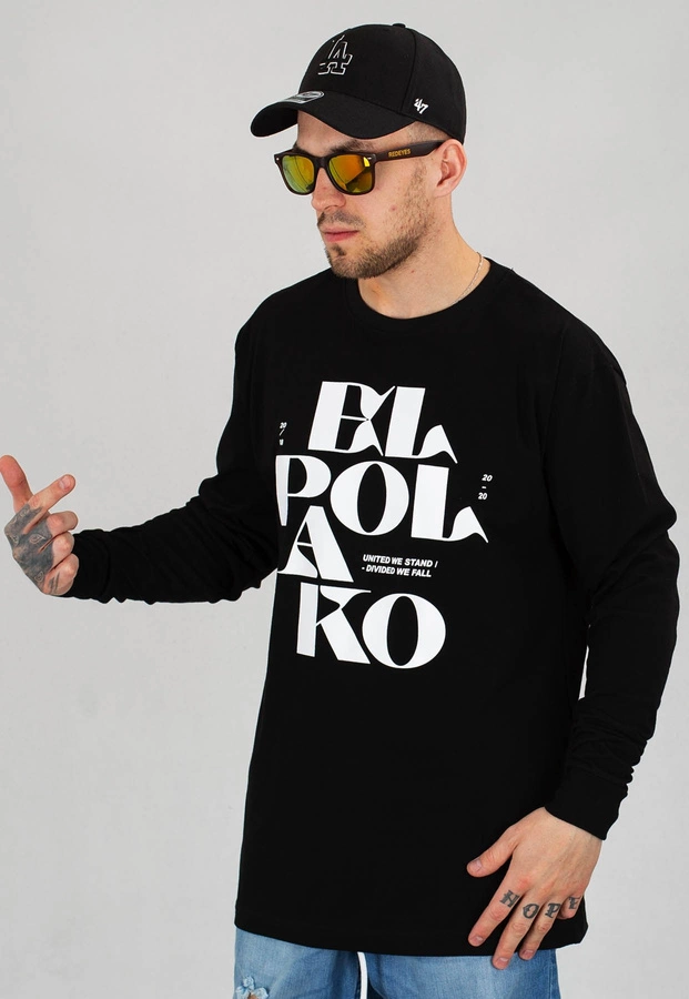 Longsleeve El Polako Letters czarny + Płyta Gratis