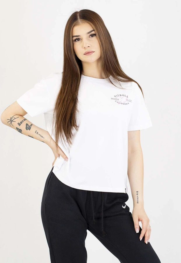 T-Shirt Pit Bull Oversize Heart 170 white