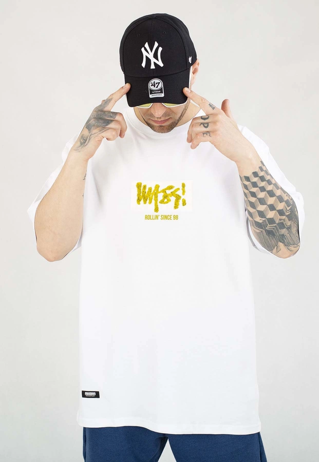 T-shirt Mass Rollin biały