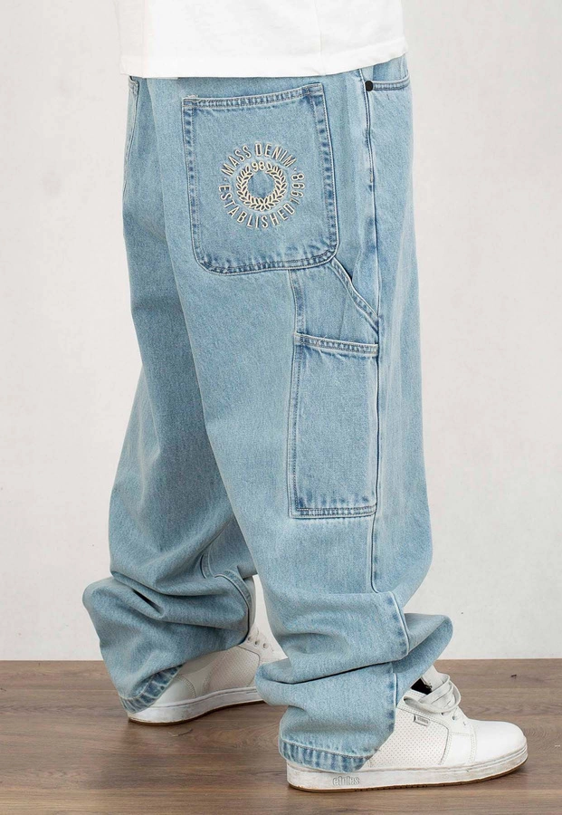 Spodnie Mass Jeans Extra Baggy Fit Elementary light blue