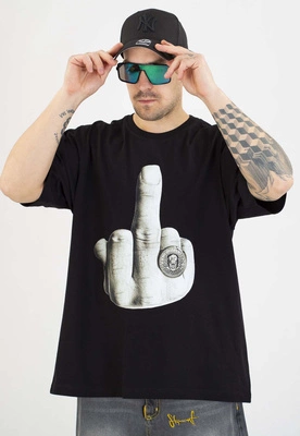 T-shirt Stoprocent FY Fingers czarny