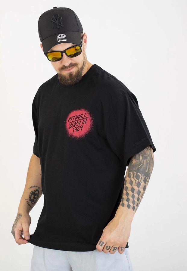 T-shirt Pit Bull Loose Fit Graffiti 210 black