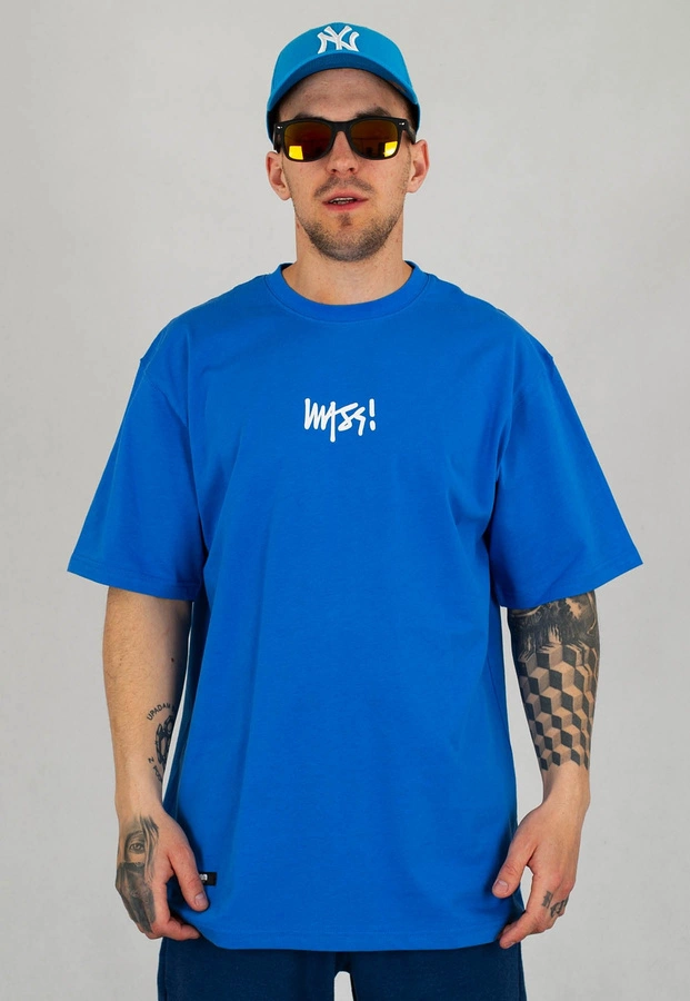 T-shirt Mass Signature Small Logo niebieski