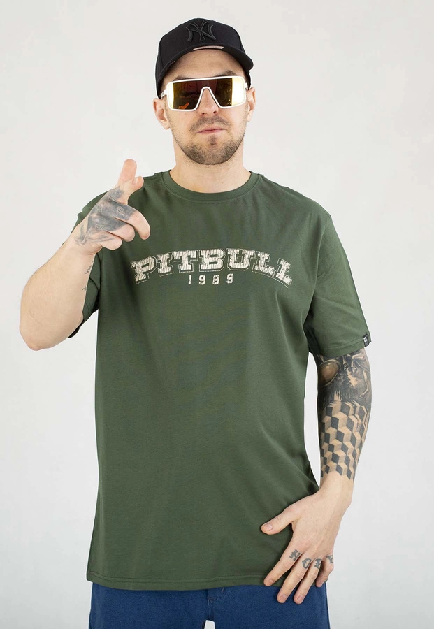 T-shirt Pit Bull Born 170 In 1989 grassy green 