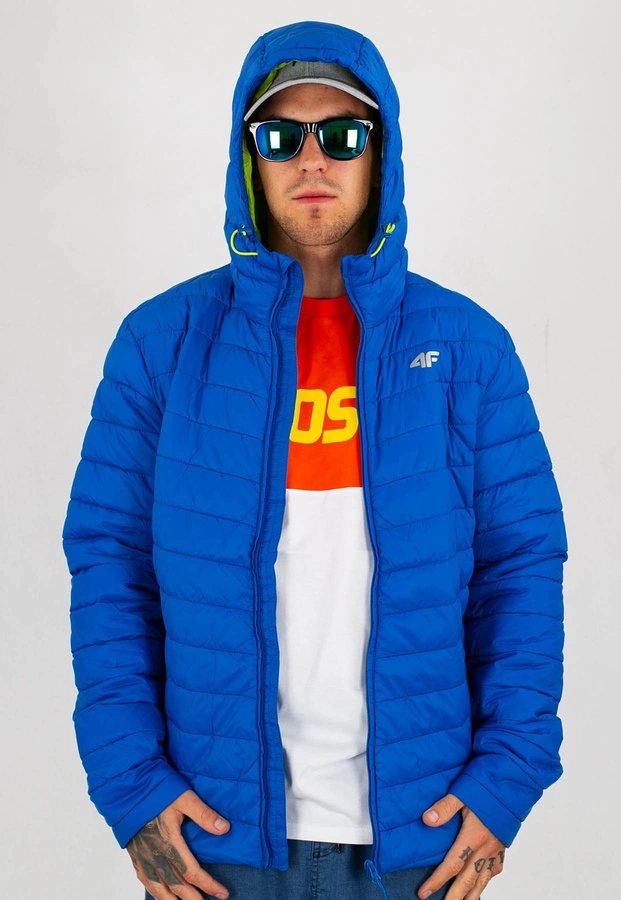 Kurtka 4F KUMP002 niebieska