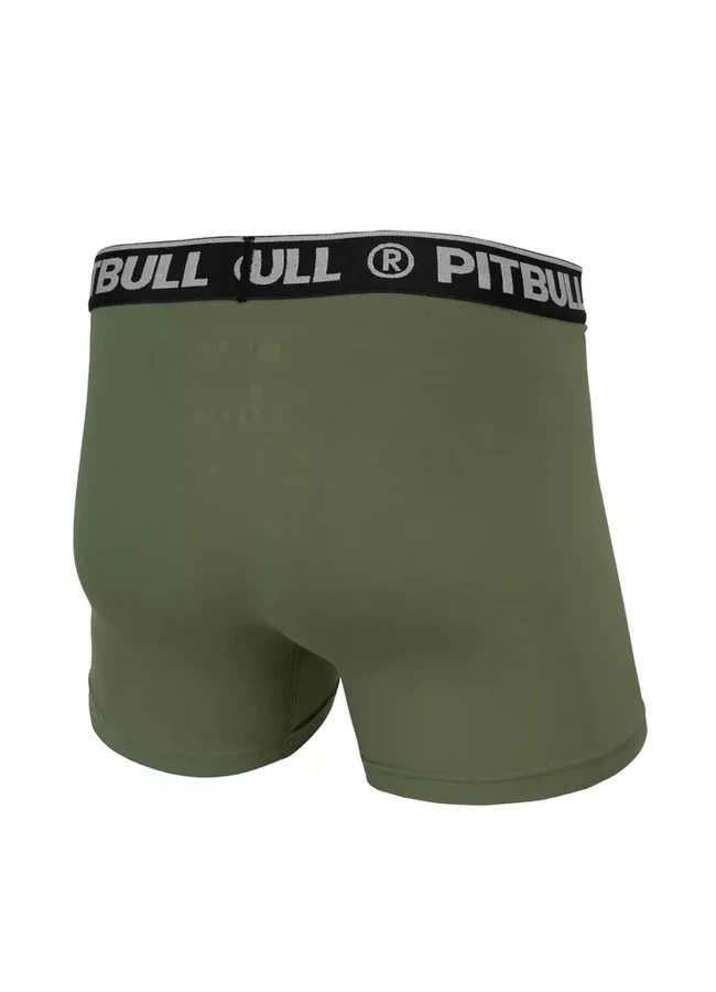 Bokserki Pit Bull + FLY 3 PACK oliwkowe granatowe czarne