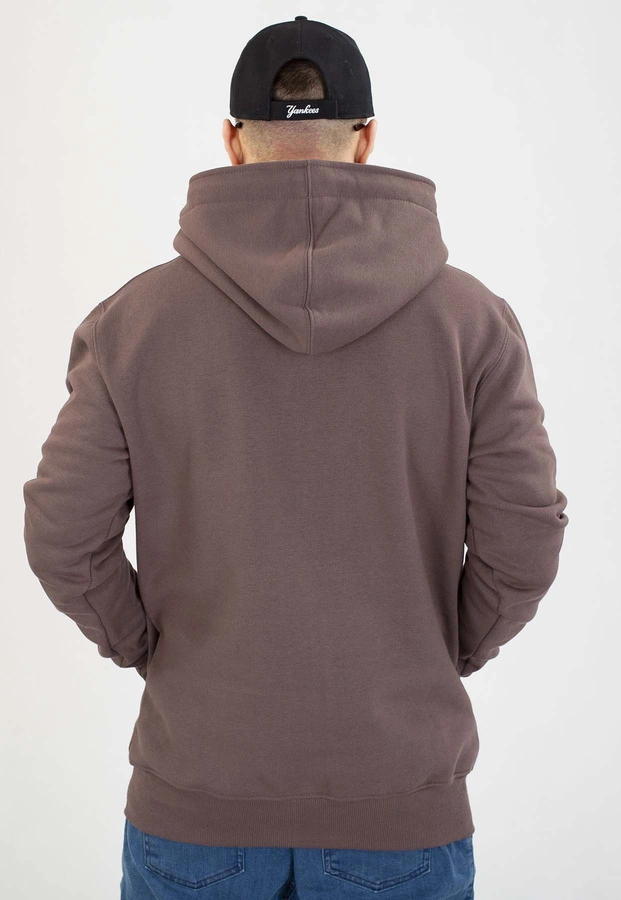 Bluza Elade Zip Z Kapturem Patch brązowa