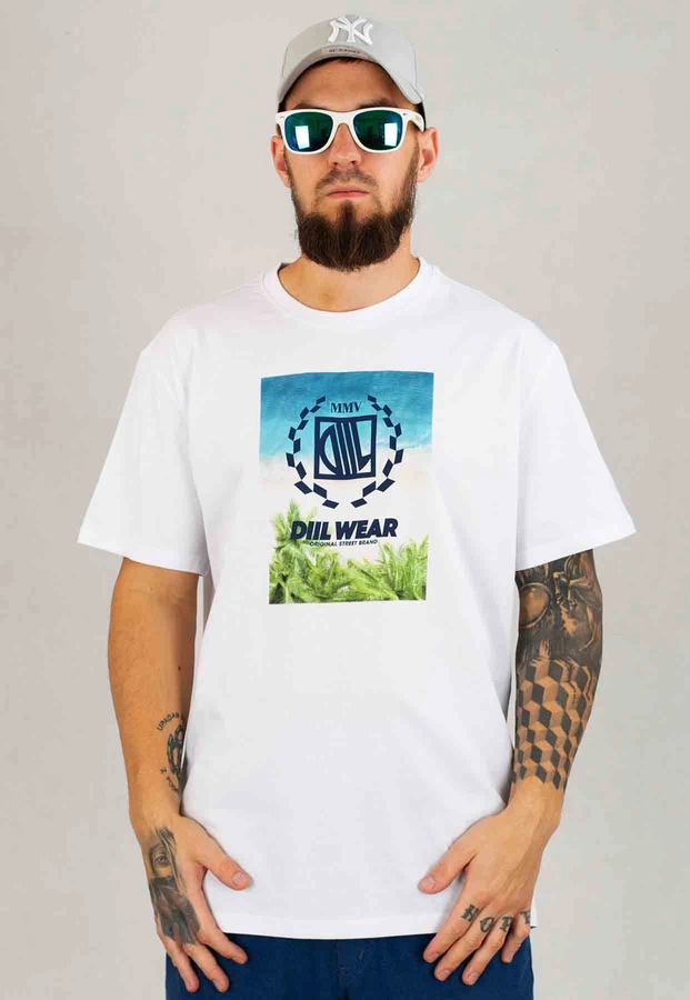 T-shirt Diil Island biały