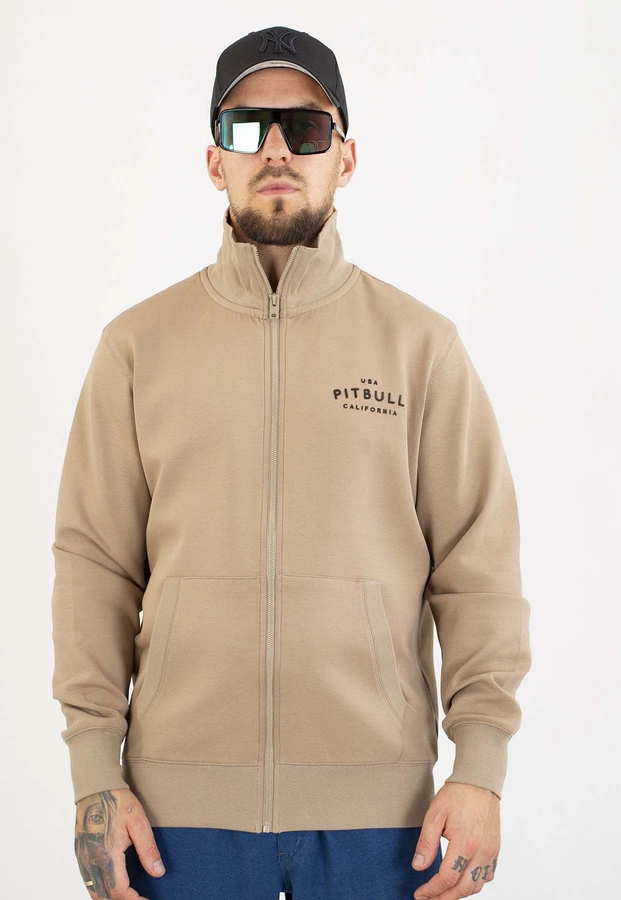 Bluza Pit Bull Bez Kaptura Zip Sampson pale sand