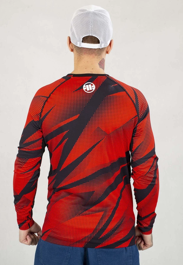 Longsleeve Pit Bull Sportowy Rashguard Dot Camo II czerwony