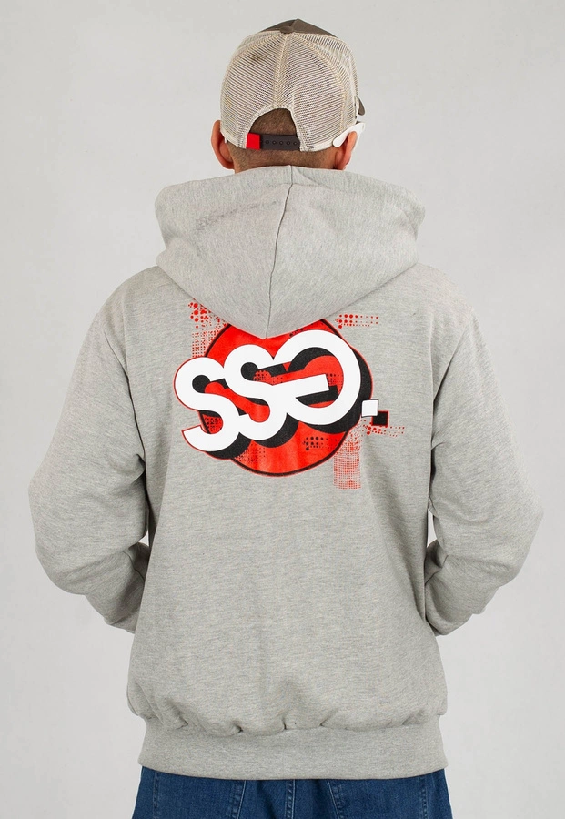 Bluza SSG Zip Graffiti Circle szare