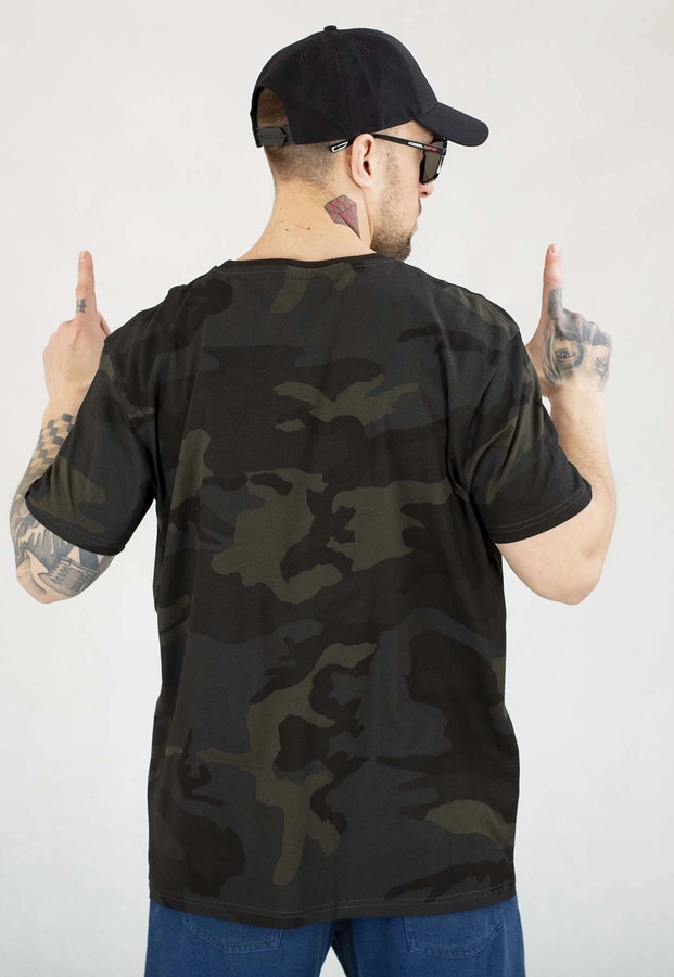T-shirt Alpha Industries Basic 100501C czarny camo
