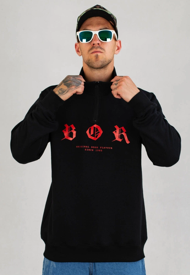 Bluza B.O.R. Biuro Ochrony Rapu Stójka Doberman czarna