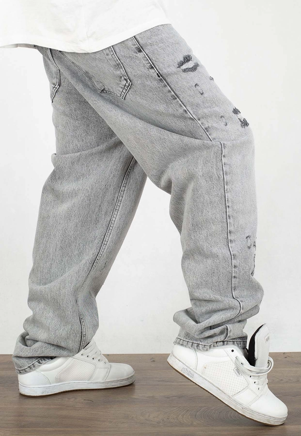 Spodnie I8 Denim BAG60 Baggy light grey