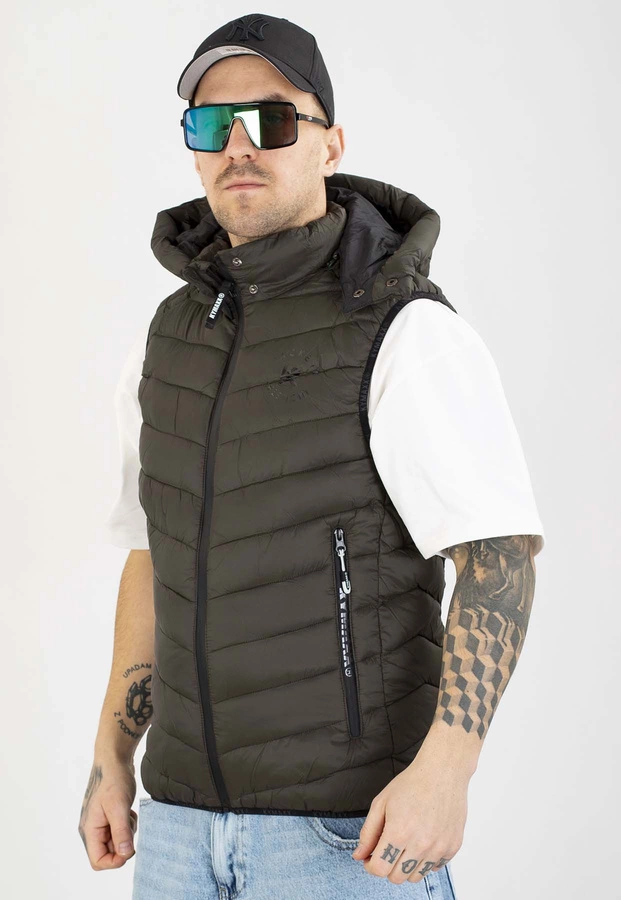 Bezrękawnik I8 Denim Z Kapturem khaki