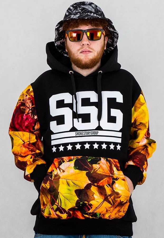 Bluza SSG Liście czarna