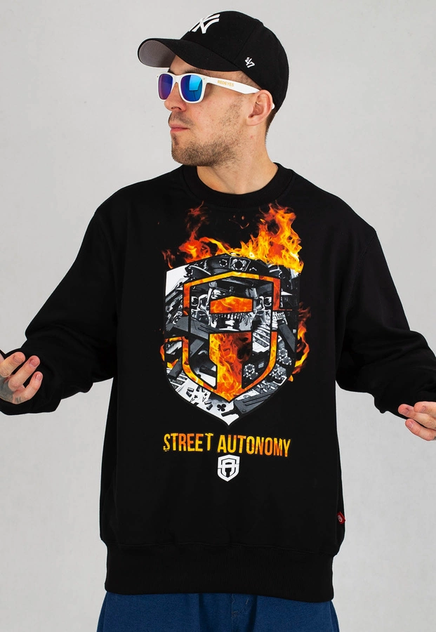 Bluza Street Autonomy Fuck 3 czarna