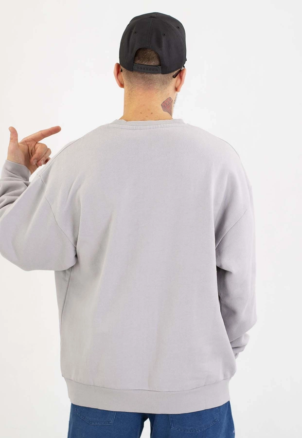 Bluza Prosto Bez Kaptura Graffiti sprana szara