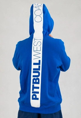 Bluza Pit Bull Z Kapturem ZIP Terry Group Hilltop niebieska