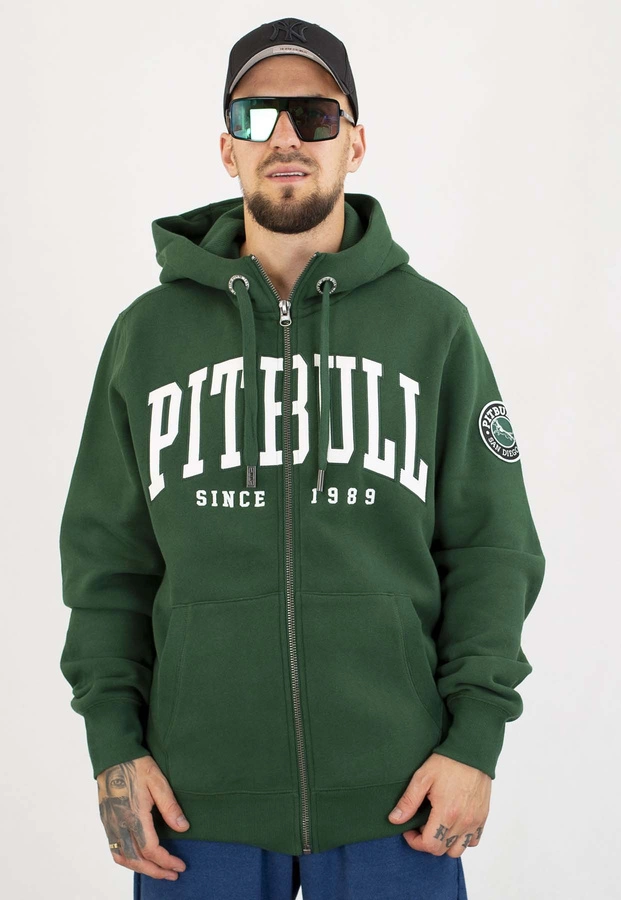 Bluza Pit Bull Z Kapturem ZIP Norton hunter green