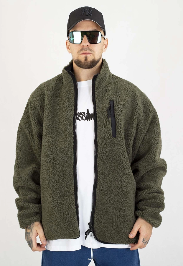 Kurtka Prosto Dwustronna Reverse Sherpa oliwkowa