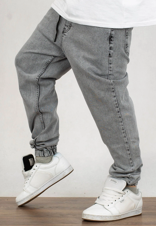 Spodnie I8 Denim Joggery Boyfriend BOY03 light grey