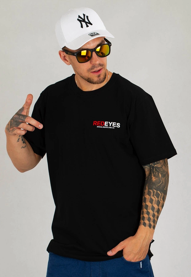 T-shirt Red Eyes King czarno czerwony