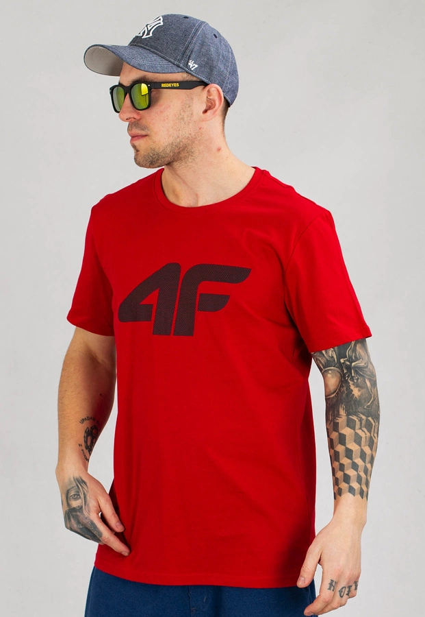 T-shirt 4F TSM353 czerwony