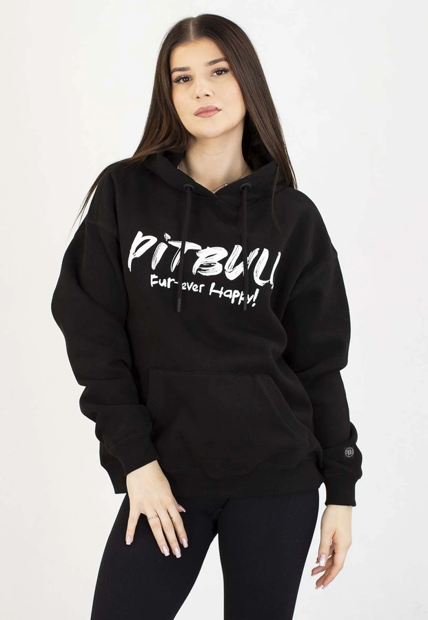 Bluza Pit Bull Z Kapturem Oversize Puppy 2 czarna