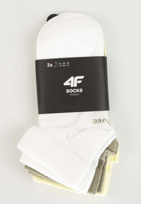 Skiety 4F M440 3Pak Multi 1 białe żółte khaki
