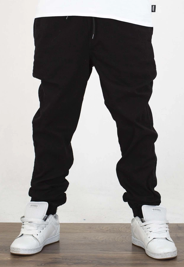 Spodnie Chada Jeans Joggery Haft czarne