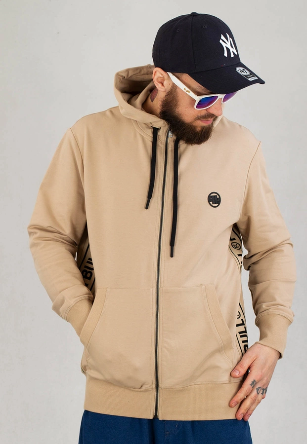 Bluza Pit Bull Z Kapturem Zip French Terry Lotus beżowa