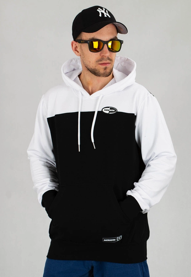 Bluza Patriotic Oval Shoulder biało czarna