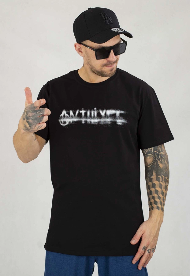 T-shirt Antihype Blurred czarny