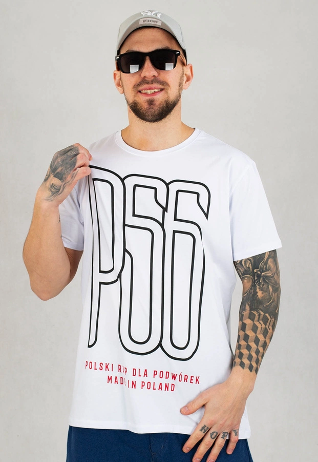 T-shirt Dudek P56 Logo biały