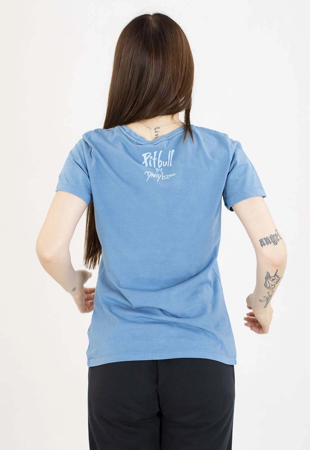 T-Shirt Pit Bull Beachbreak 190 washed blue