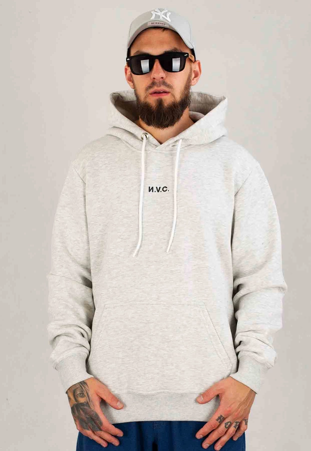 Bluza Nice View Brand Z Kapturem Small szara