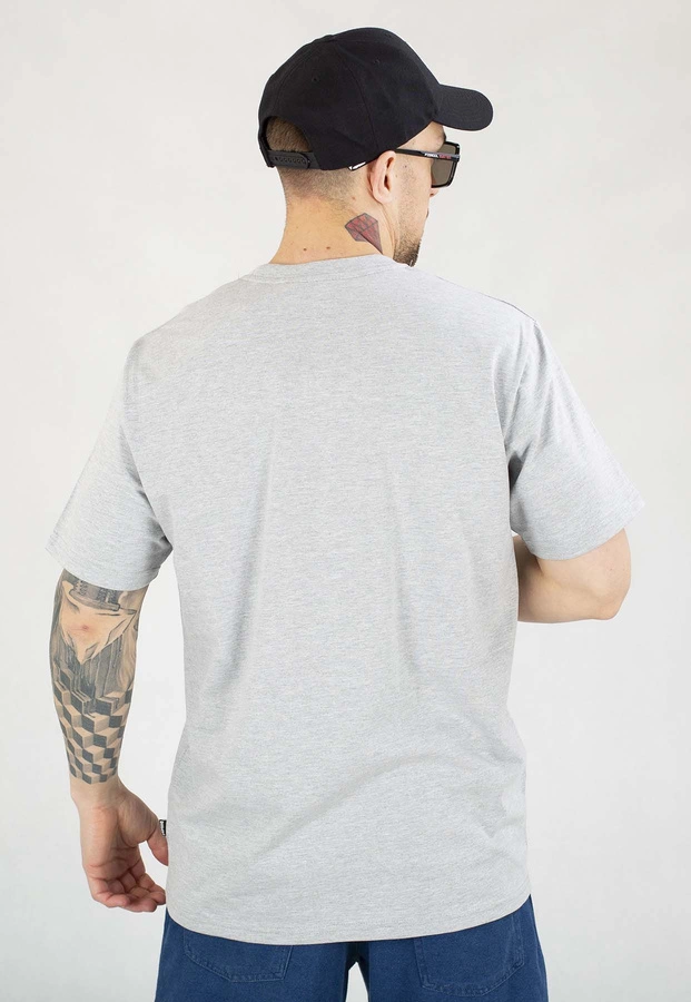 T-shirt Diil Laur High szaro czerwony