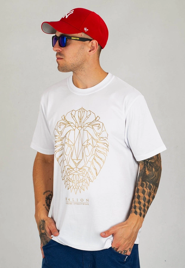 T-shirt Ganja Mafia Kalion Geometric biały